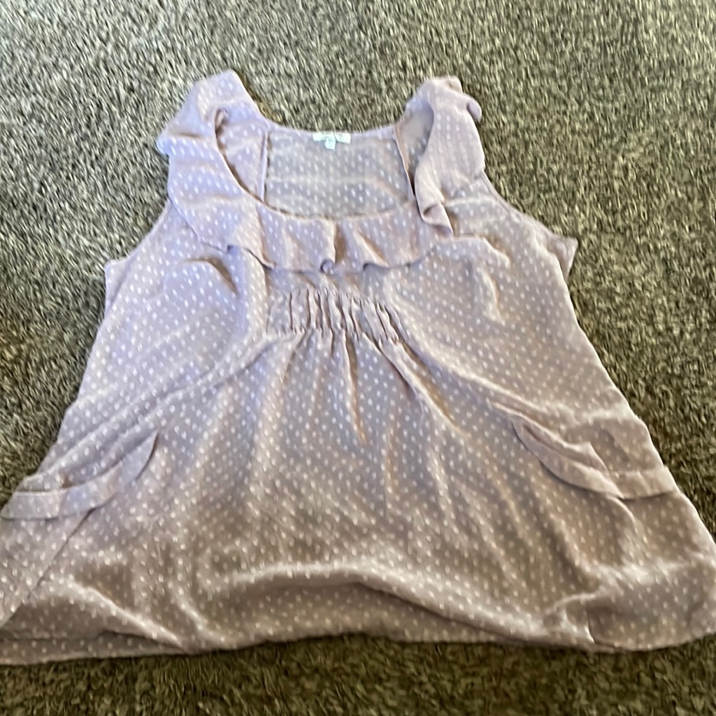 Sleeveless Sheer Blush Color Tunic